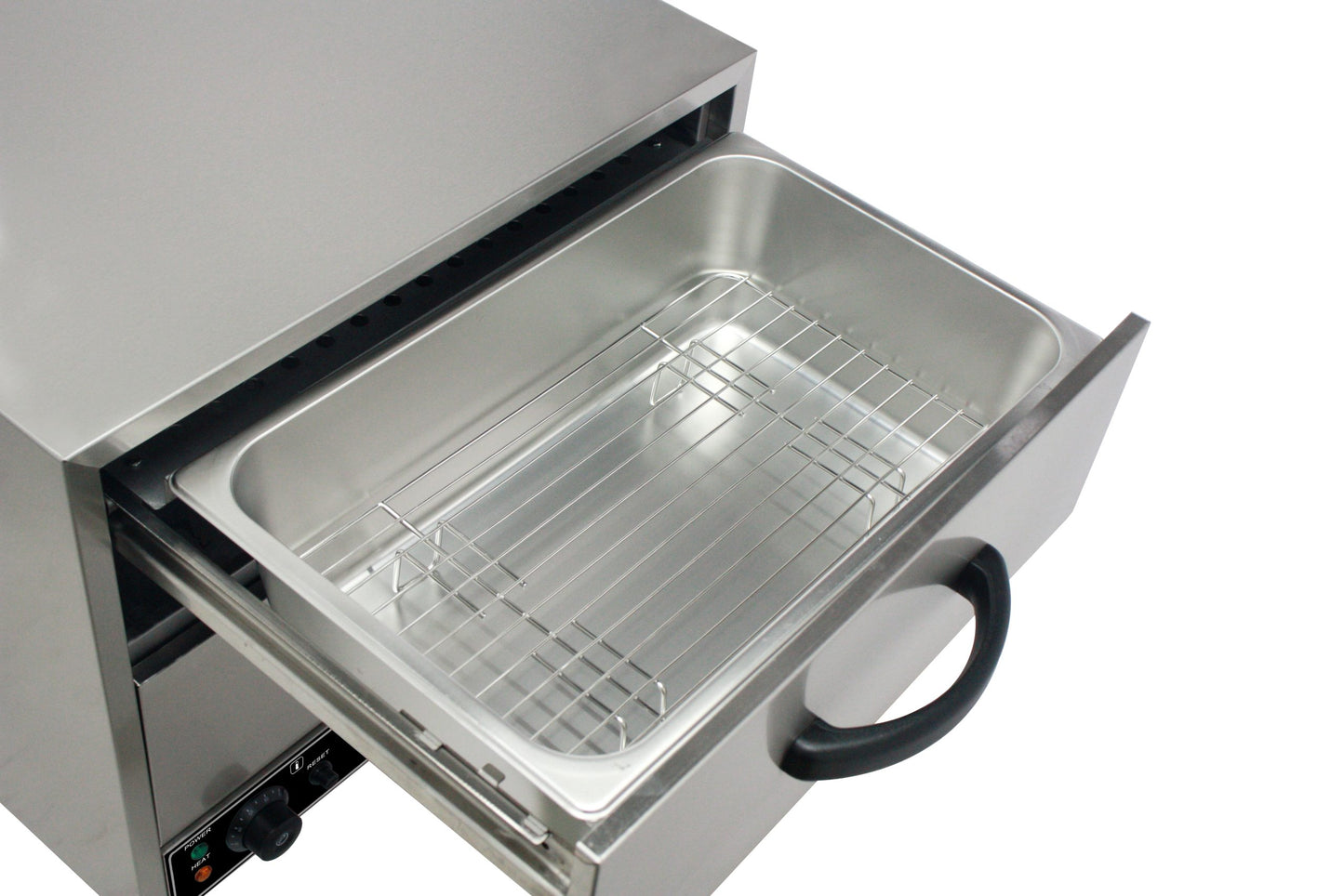Heittox 2 Drawer Commercial Bun Warmer / Warming Drawer Cabinet