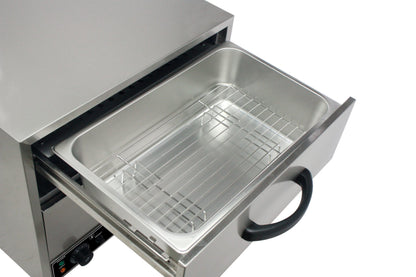 Heittox 2 Drawer Commercial Bun Warmer / Warming Drawer Cabinet