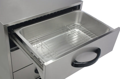 Heittox 3 Drawer Commercial Bun Warmer / Warming Drawer Cabinet