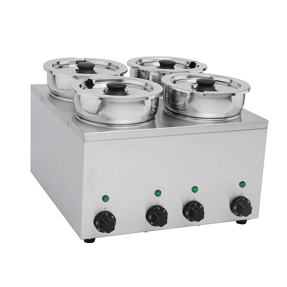 Commercial Stainless Steel Bain Marie Food Warmer - 4 x 3.5L