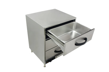 Heittox 3 Drawer Commercial Bun Warmer / Warming Drawer Cabinet