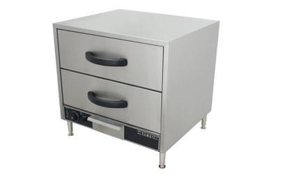Heittox 2 Drawer Commercial Bun Warmer / Warming Drawer Cabinet