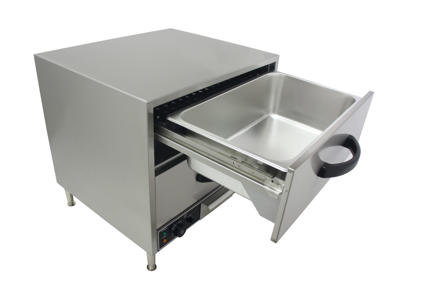 Heittox 2 Drawer Commercial Bun Warmer / Warming Drawer Cabinet