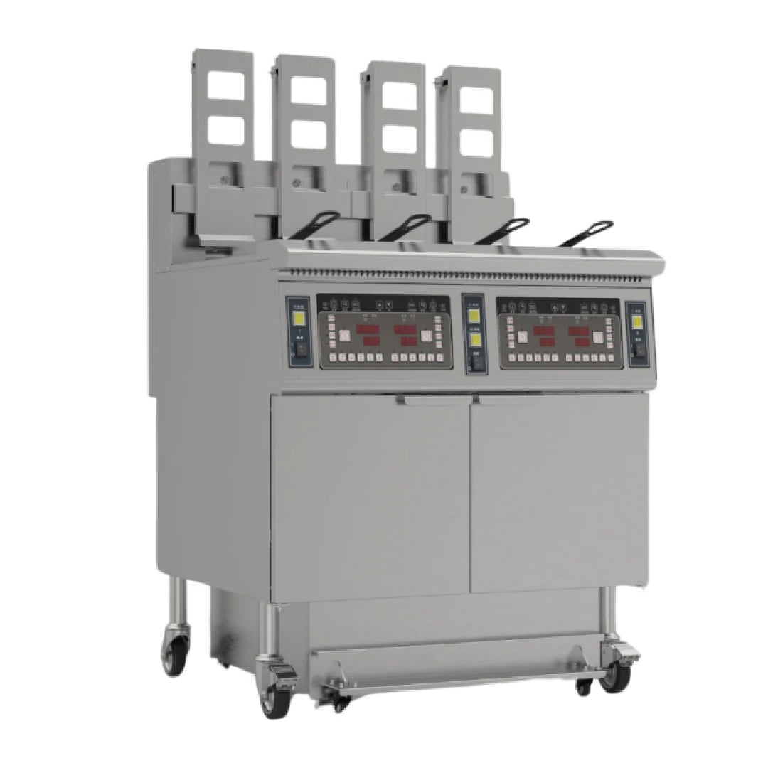 Hamoki Freestanding Electric Auto-Lift Open Fryer 4 x 13L