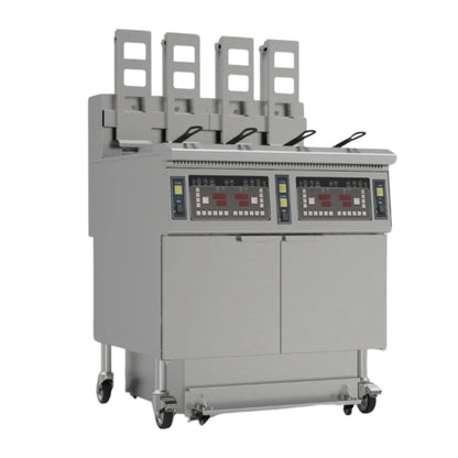 Hamoki Freestanding Electric Auto-Lift Open Fryer 4 x 13L