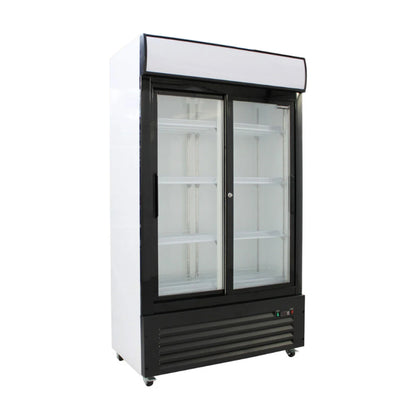 Diaminox Double Door Glass 900L Display Fridge