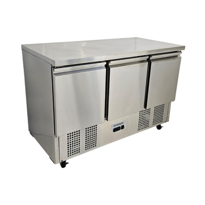 Diaminox Three Door Counter Bench Fridge 333L