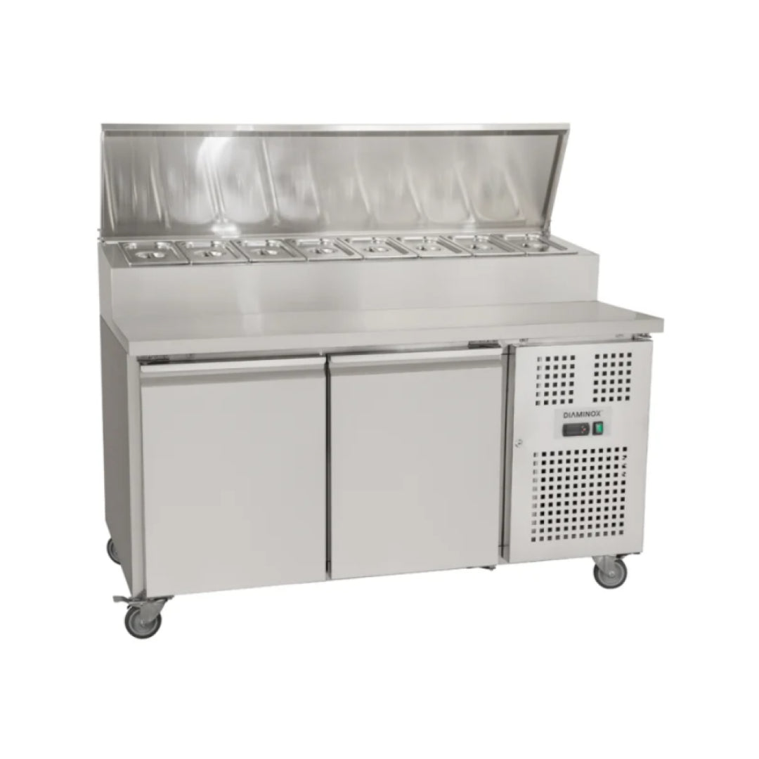 Diaminox Two Door Raised Saladette Prep Counter 200L