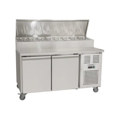 Diaminox Two Door Raised Saladette Prep Counter 200L