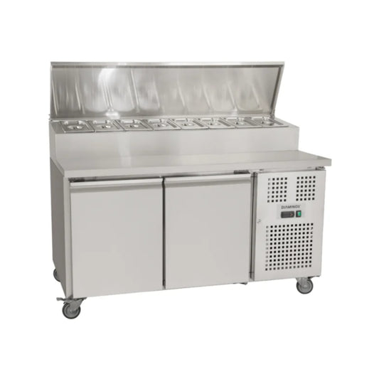 Diaminox Two Door Raised Saladette Prep Counter 200L