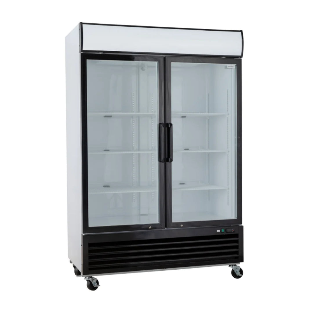 Diaminox Double Door Glass Display Fridge - 1134L