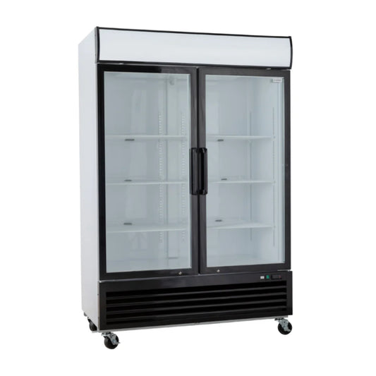 Diaminox Double Door Glass Display Fridge - 1134L