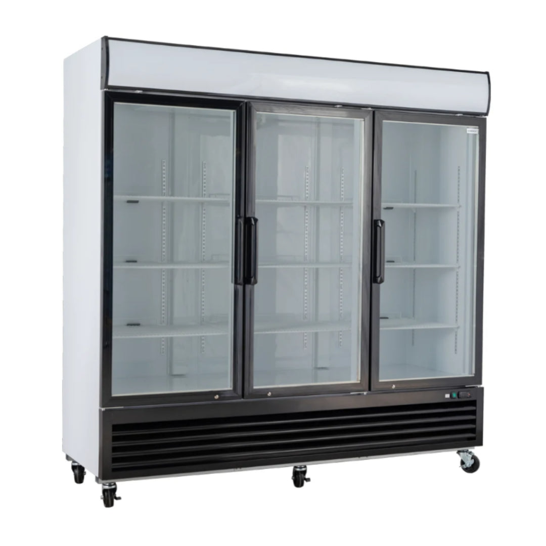 Diaminox Triple Door Glass Display Fridge - 1750L
