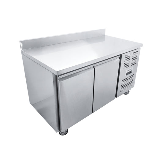 Diaminox Double Door Counter Bench Freezer With Upstand