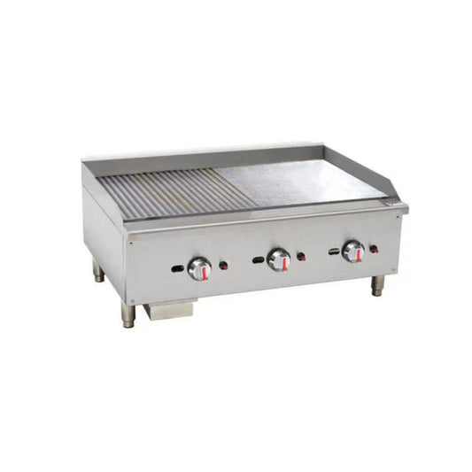 90cm Half Ribbed Heavy Duty Gas Griddle