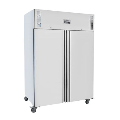 Diaminox Double Door Upright Commercial 1200L Freezer - White