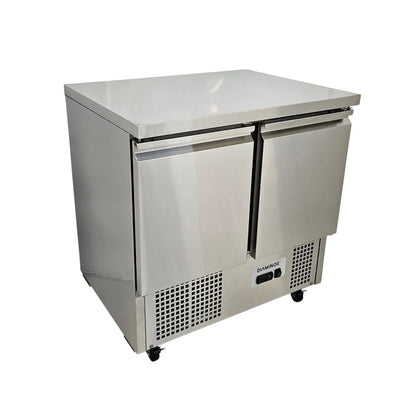 Diaminox Double Door Counter Bench Fridge 159L