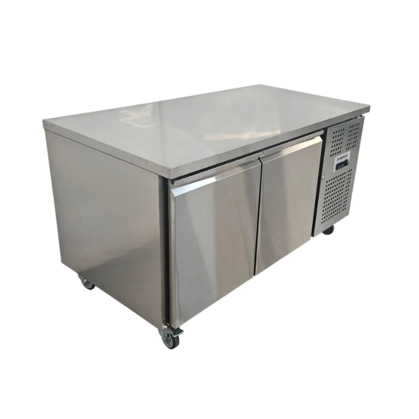 Diaminox Double Door Counter Bench Fridge 360L