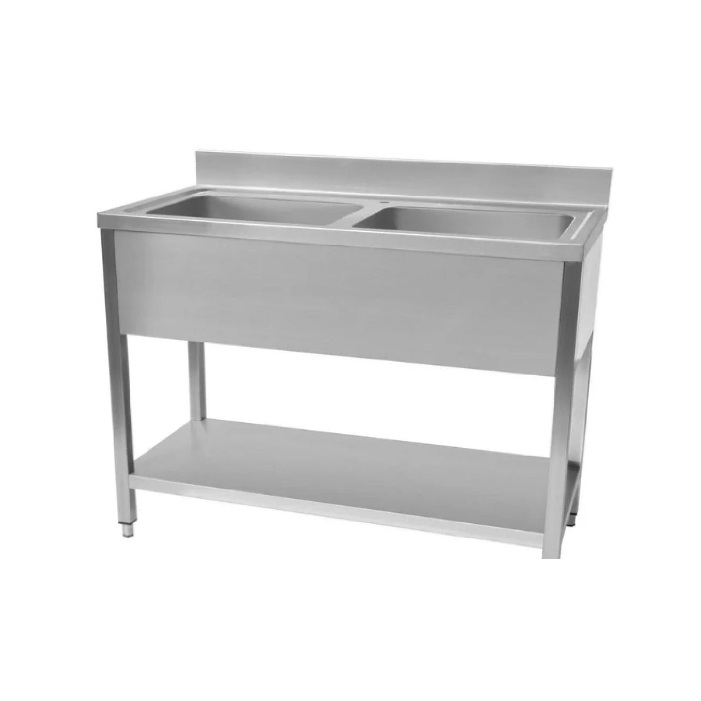 Commercial Double Bowl Stainless Steel Sink – Multiple Sizes