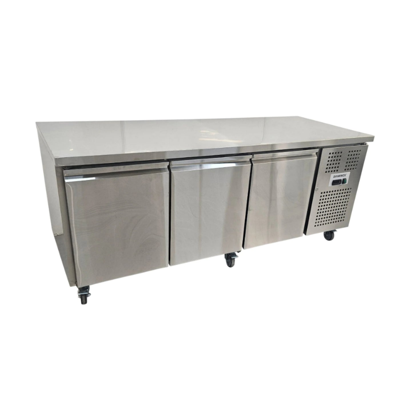 Diaminox Three Door Counter Bench Fridge 554L