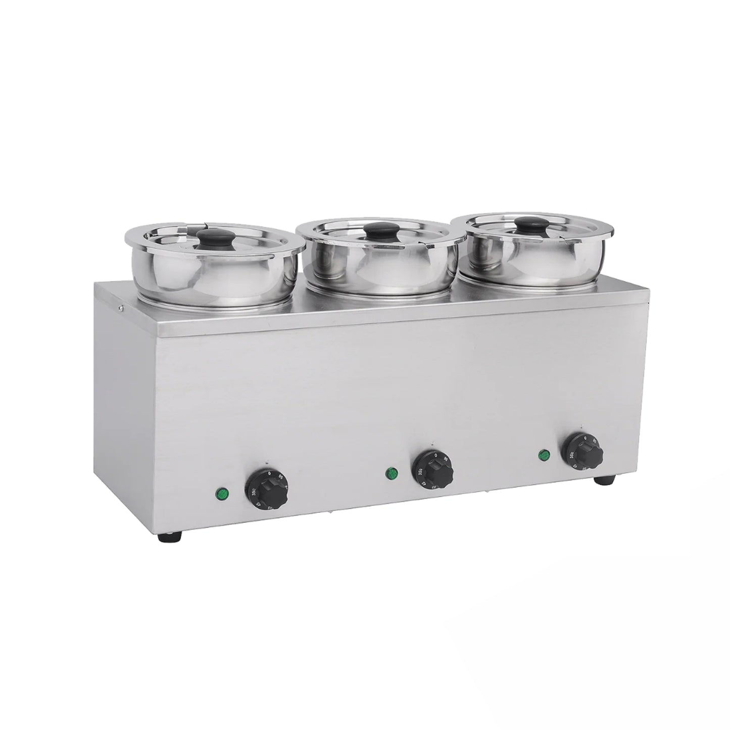 Commercial Stainless Steel Bain Marie Food Warmer - 3 x 3.5L