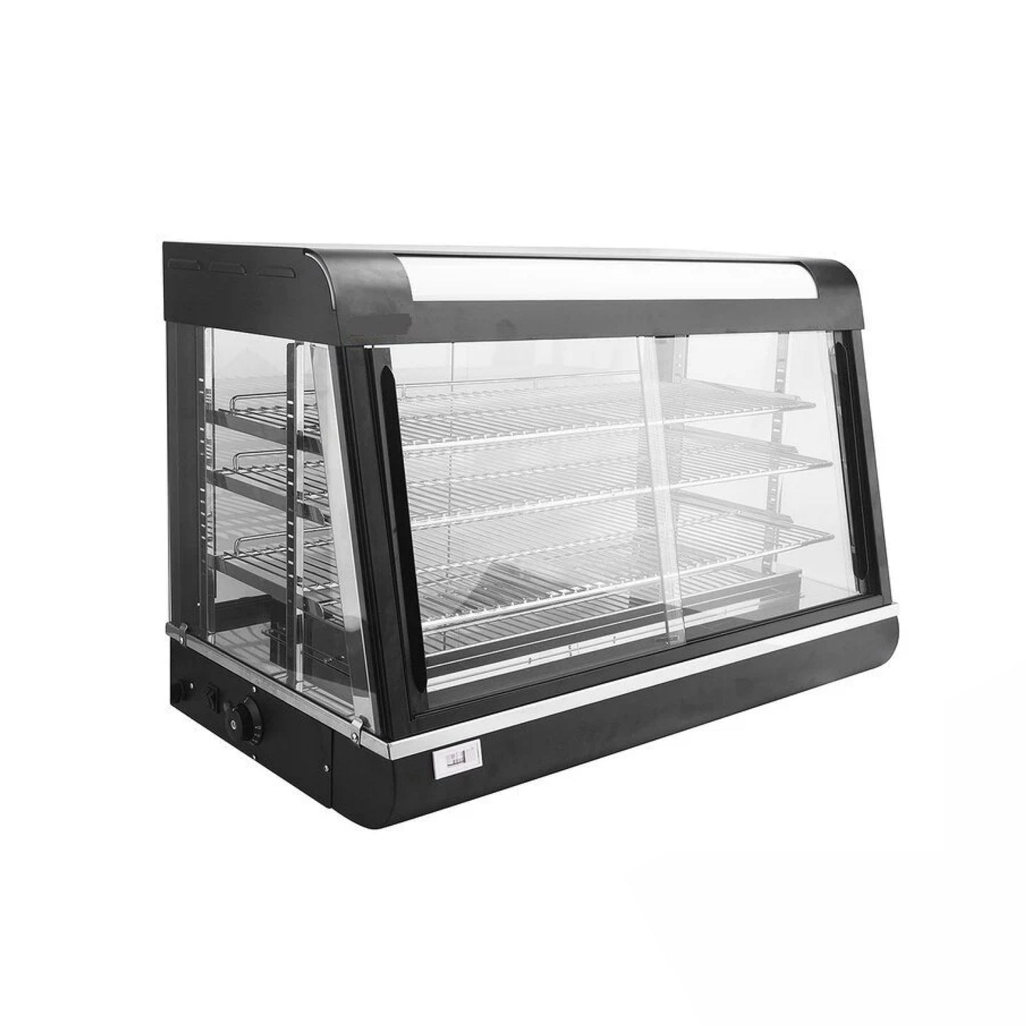120cm Black Heated Display Cabinet
