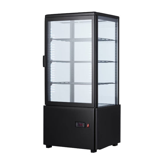 Commercial Countertop 68L Upright Display Fridge (Black or White)
