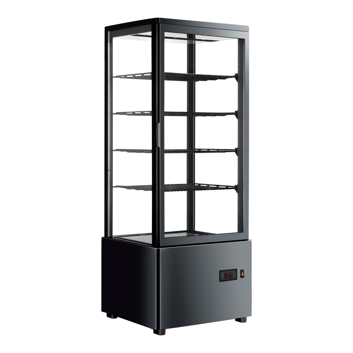 Commercial Countertop 98L Upright Display Fridge - (Black or White)