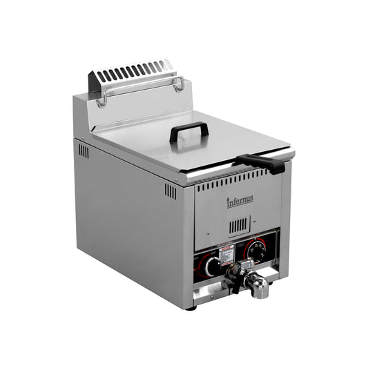 Infernus Countertop Single Tank Gas Fryer (LPG or NG)