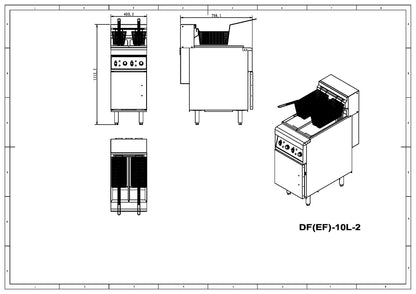 Twin Tank 2 x 10 Litre Electric Fryer