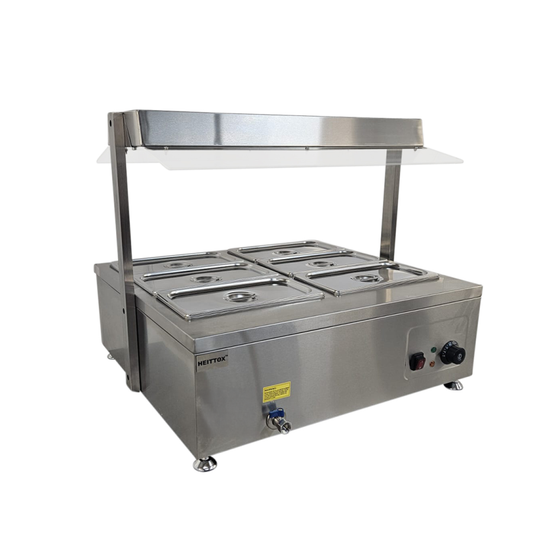 Heittox 6 Pan Wet Bain Marie With Gantry
