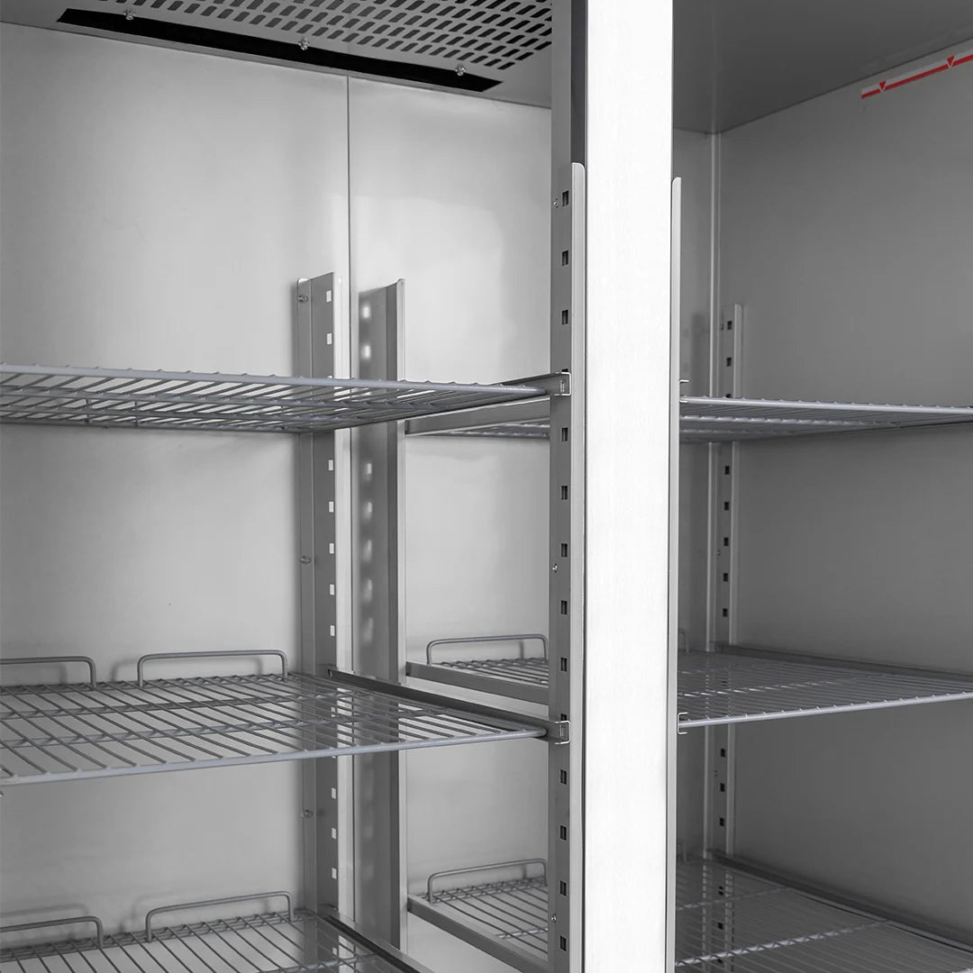 Diaminox Double Door Upright Commercial 1200L Freezer - White