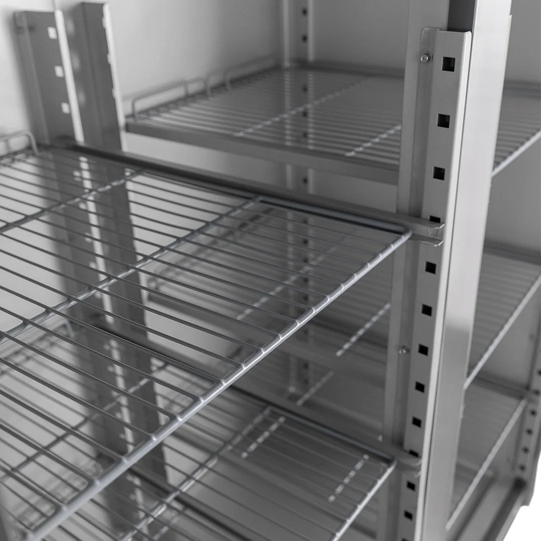 Diaminox Double Door Upright Commercial 1200L Freezer - White