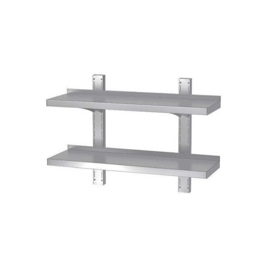 Stainless Steel Adjustable Double Wall Shelf