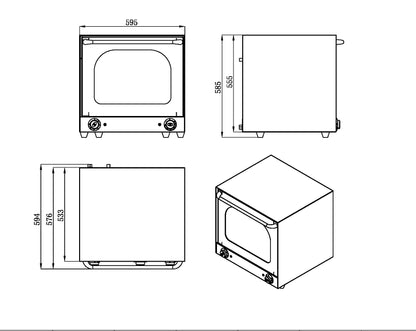 62 Litre Electric Convection Oven