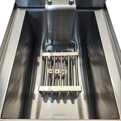 Heittox Countertop Electric Fryer Single Tank with Tap