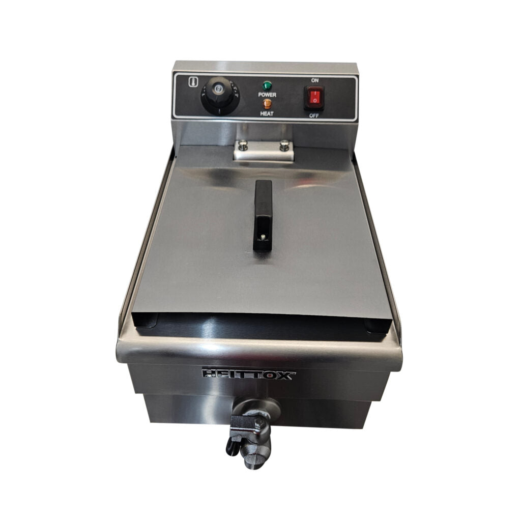 Heittox Countertop Electric Fryer Single Tank with Tap