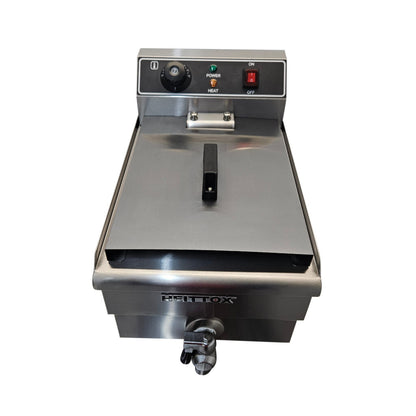 Heittox Countertop Electric Fryer Single Tank with Tap