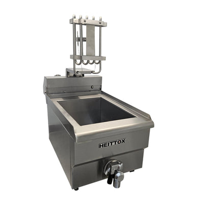 Heittox Countertop Electric Fryer Single Tank with Tap